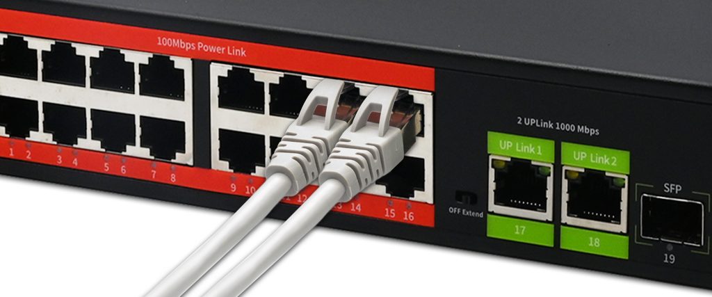 16 portni poe switch qoltec