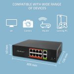 PoE SWITCH 8portni qoltec