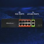 PoE SWITCH 8portni qoltec