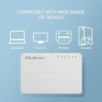 Qoltec SWITCH 5 x port RJ45 - 1000Mbs - LAN 0