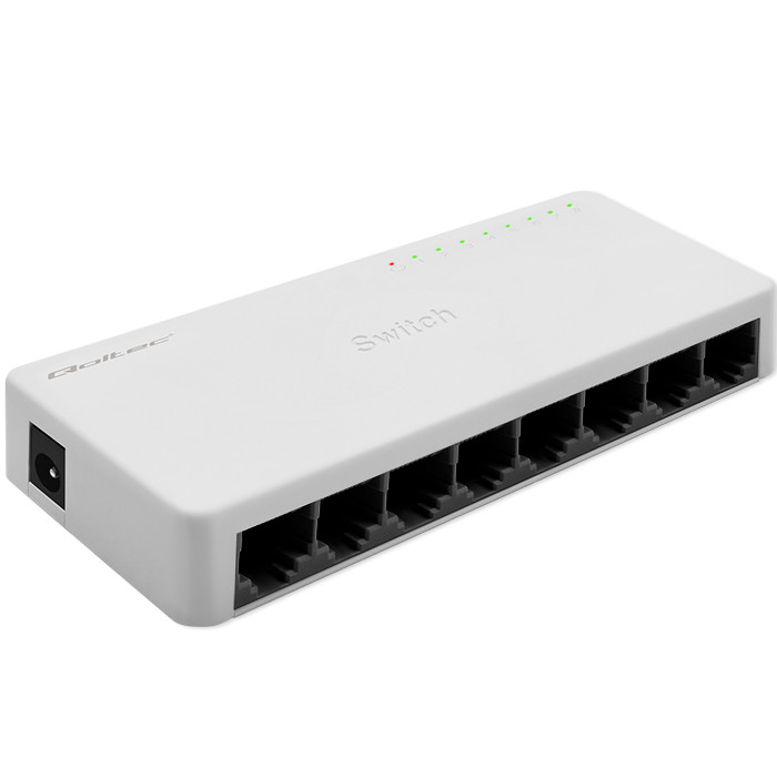 Qoltec SWITCH 9 x port RJ45 - 100Mbs - LAN