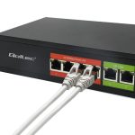qoltec poe switch 4portni